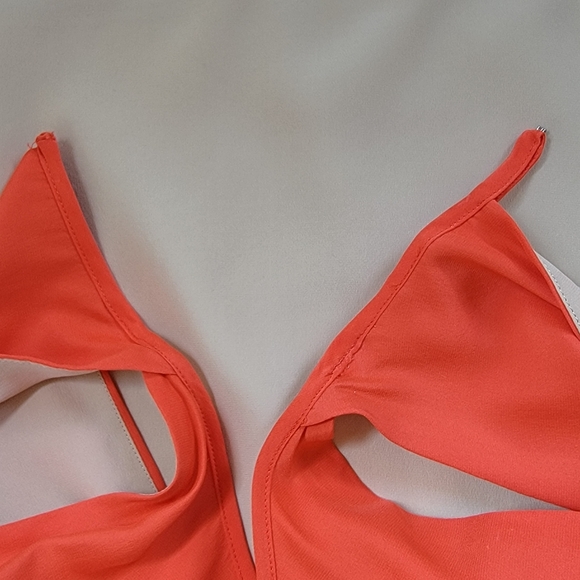 PARKER Crosby Color Block Keyhole Silk Dress - Picture 13 of 13